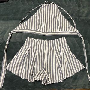 Halter Crop Top & Short Set